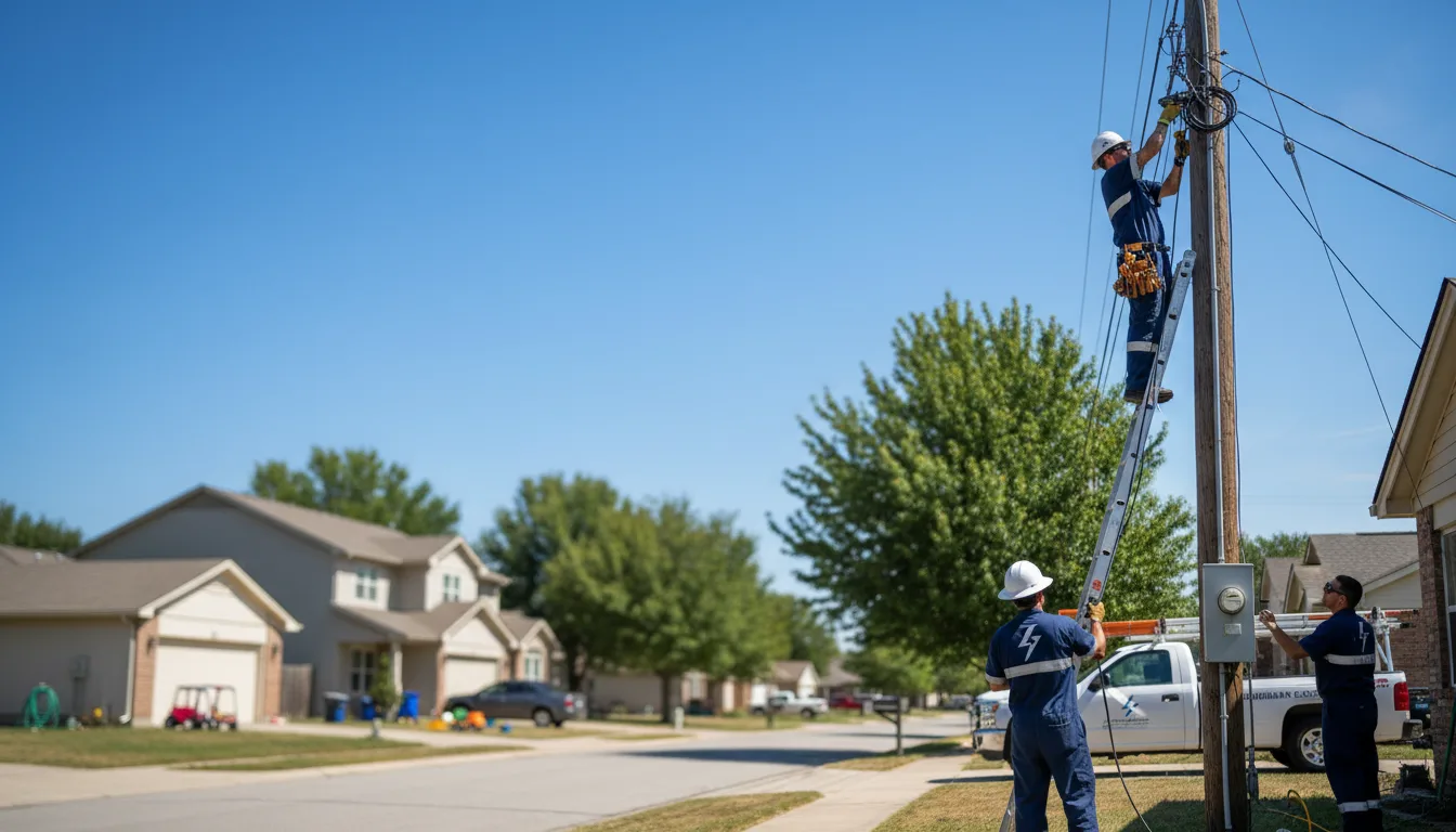 Residential electrician providing installation services in Marienthal, KS